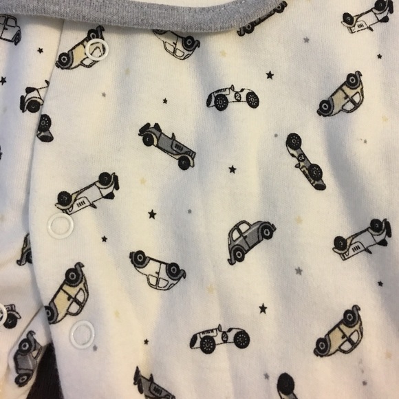 Classic car unisex sleeper with bib 0-3 months - Picture 3 of 4