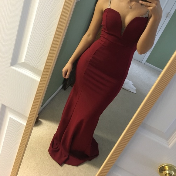 Red stretchy body con dress - Picture 1 of 2