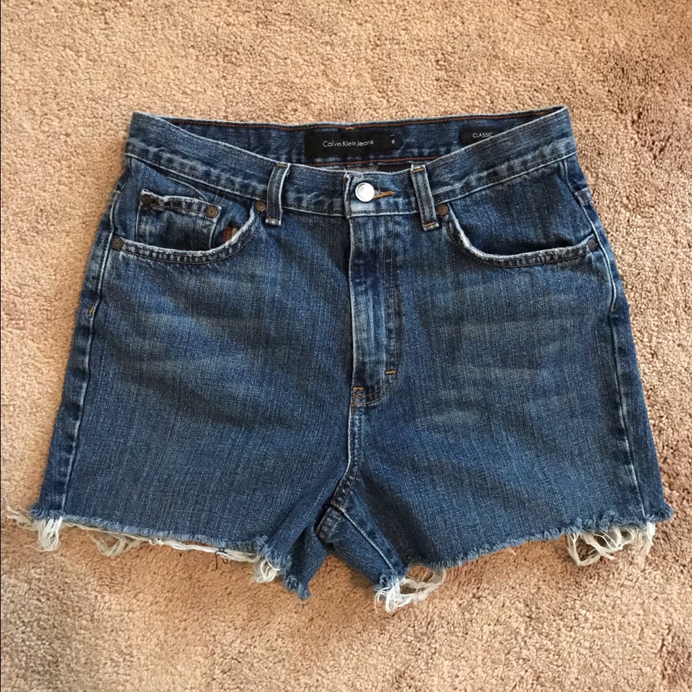 Vintage Calvin Klein High Waist Denim Shorts