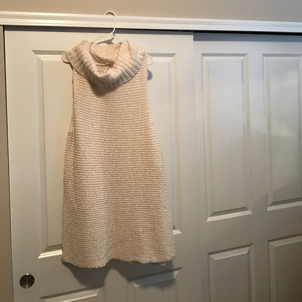 Free people sleeveless turtleneck knit