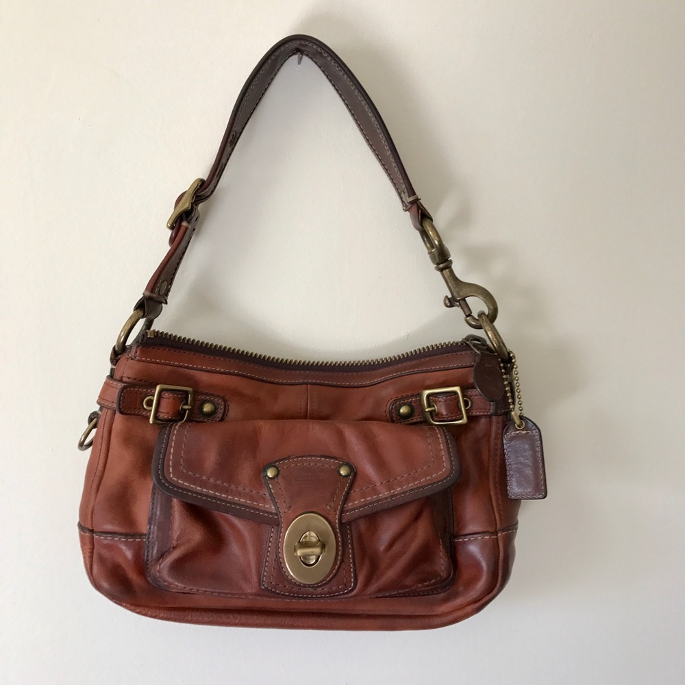 Coach - Authentic Leather Shoulder Purse