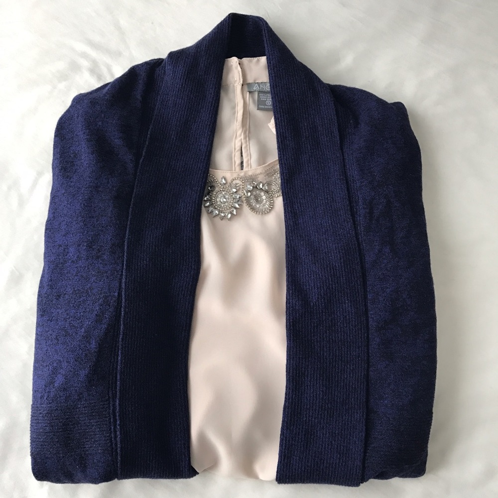 Dark blue cardigan size L