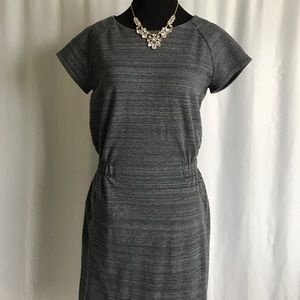 Gap dark grey charcoal cap sleeve summer dress S