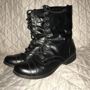 Black Brash Combat Boots