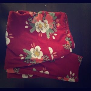 Lularoe floral OS leggings