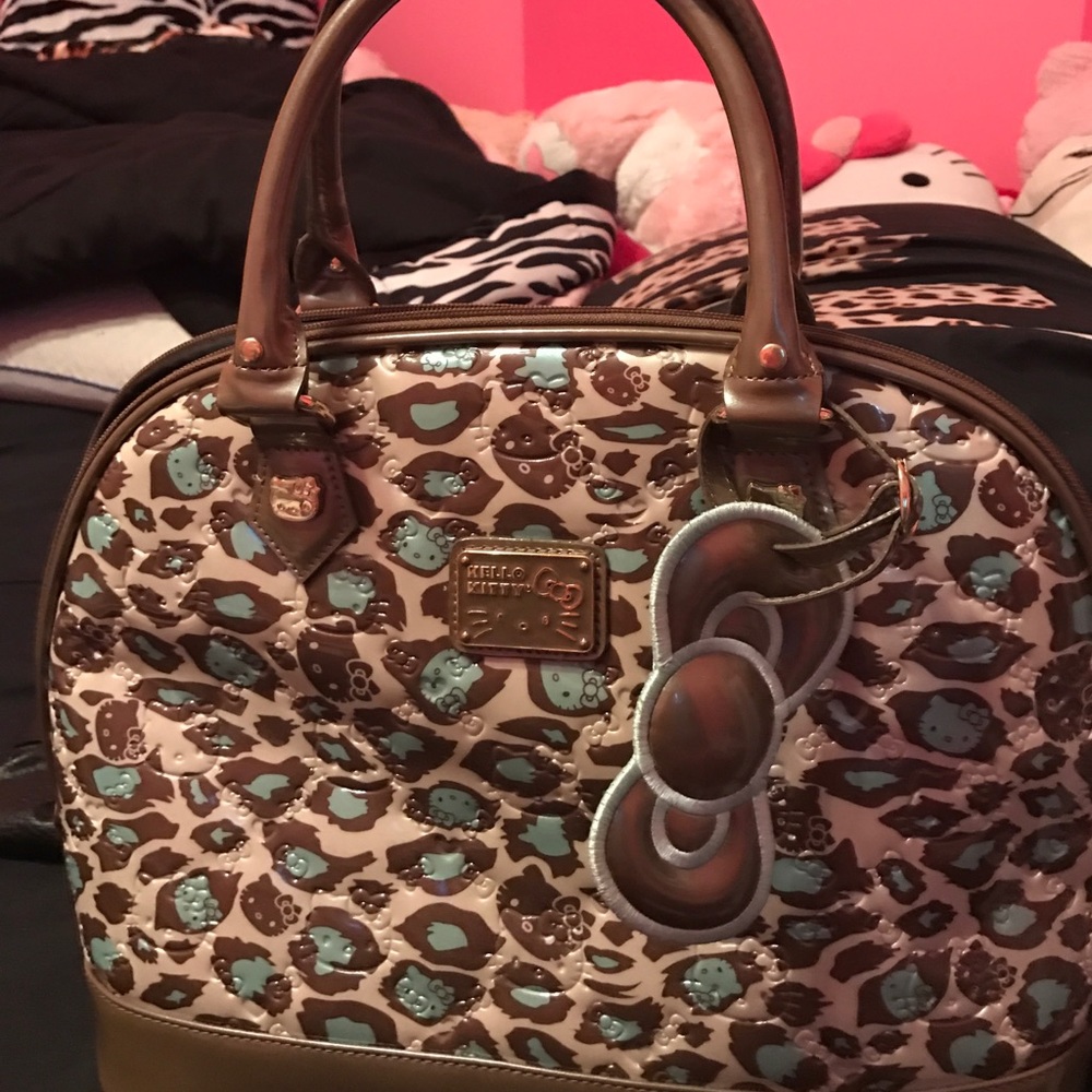 Hello Kitty mint leopard dome handbag