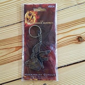 Hunger Games Mockingjay Metal Keychain NWT