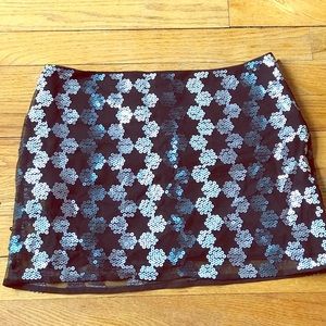 Bebe Sexy Sequence Mini Skirt - Size 0