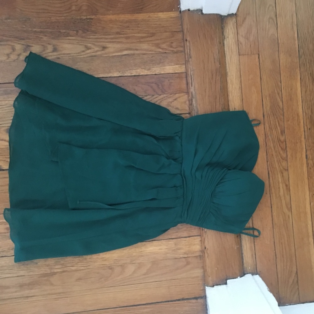 Emerald green bridesmaid dress