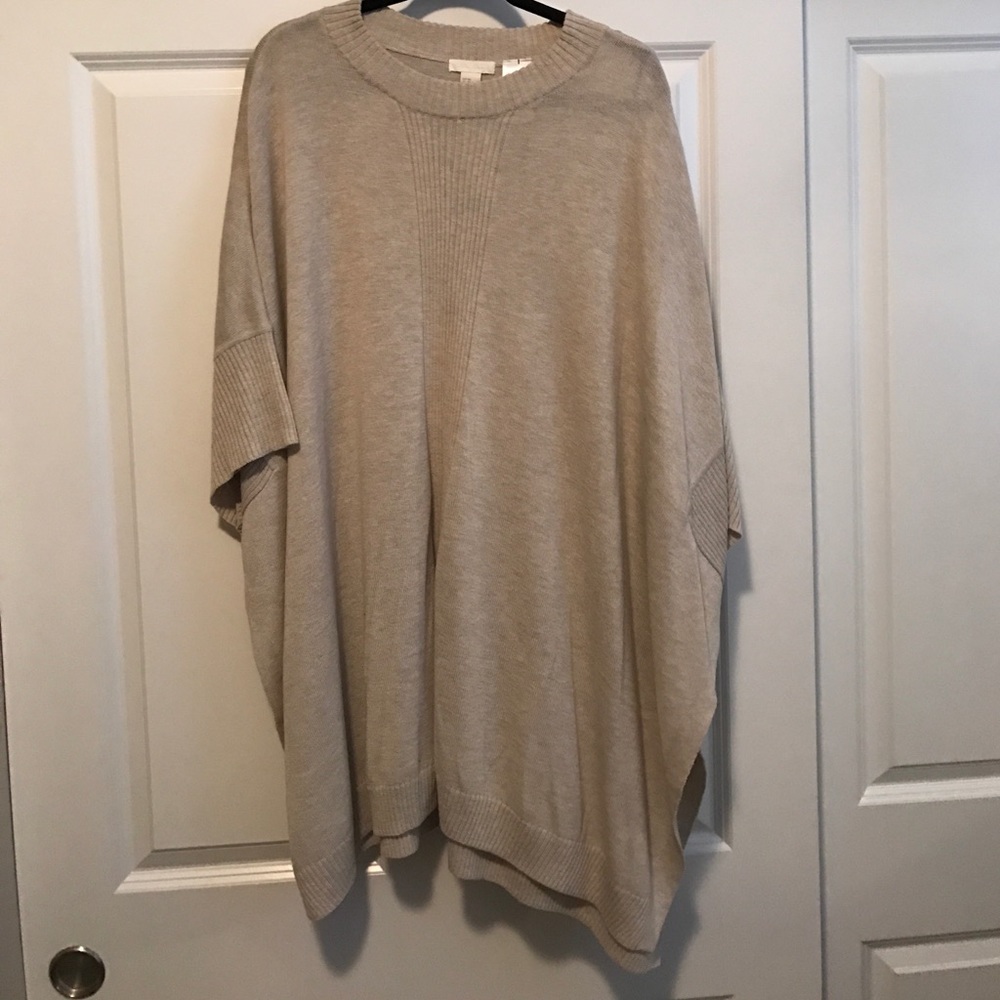 Taupe poncho