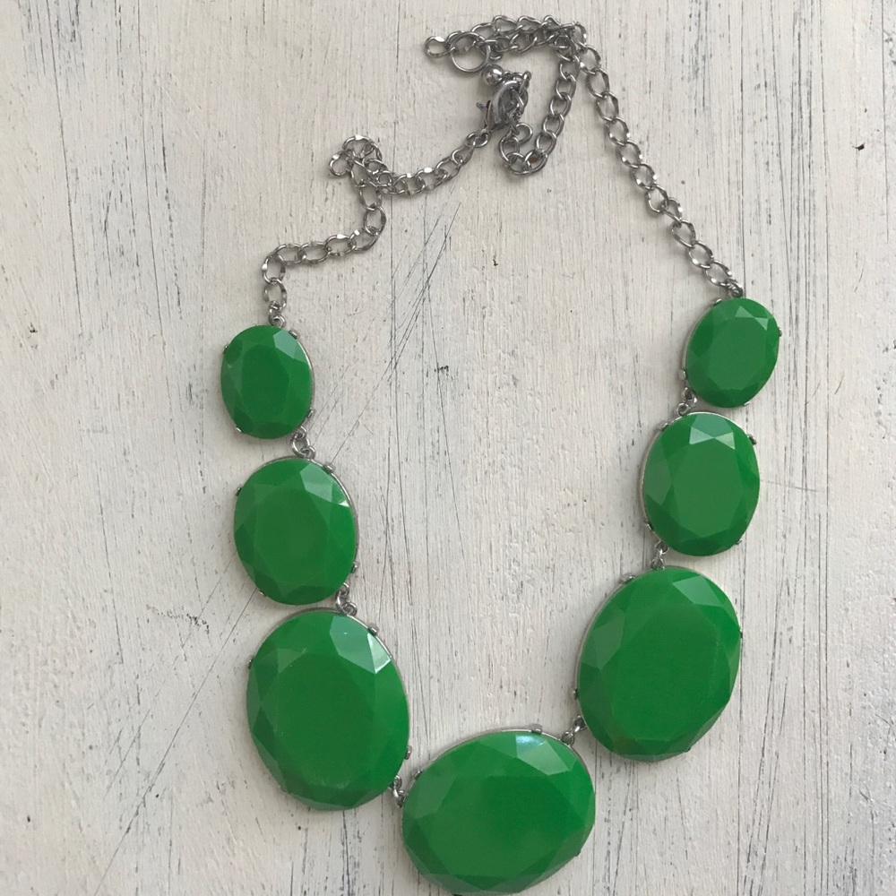 Emerald green necklace