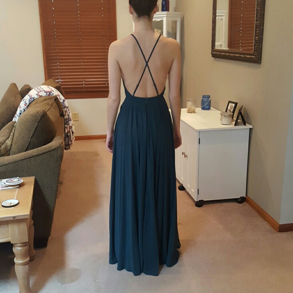 Lulu's green maxi dress