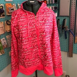 Under Armour UA Storm Power in Pink zip up hoodie