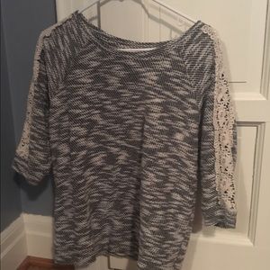 Grey/White/Black Forever 21 sweater