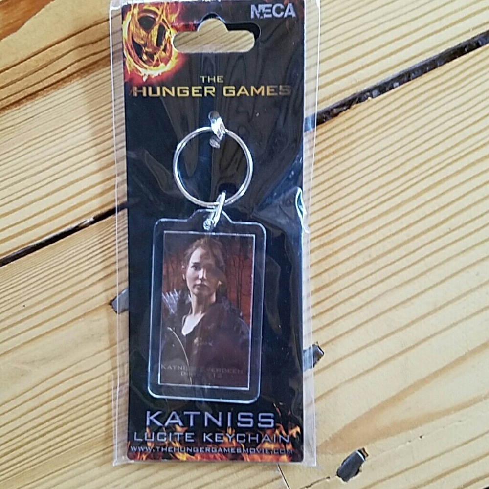 The Hunger Games Katniss Lucite Keychain NWT