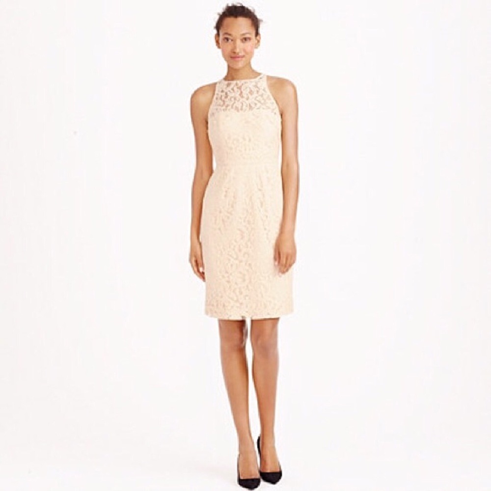 J Crew Pamela Dress in Leavers Lace sz 4P