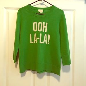 Kate Spade ooh la-la! Sweater