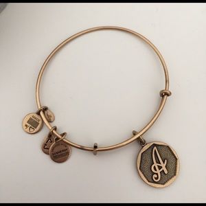 Gold "A" Alex & Ani bracelet