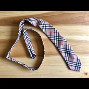 Vintage Men's Burberry Tie Classic Plaid