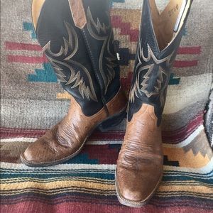 Rios of Mercedes Smooth Ostrich Skin Cowgirl Boots