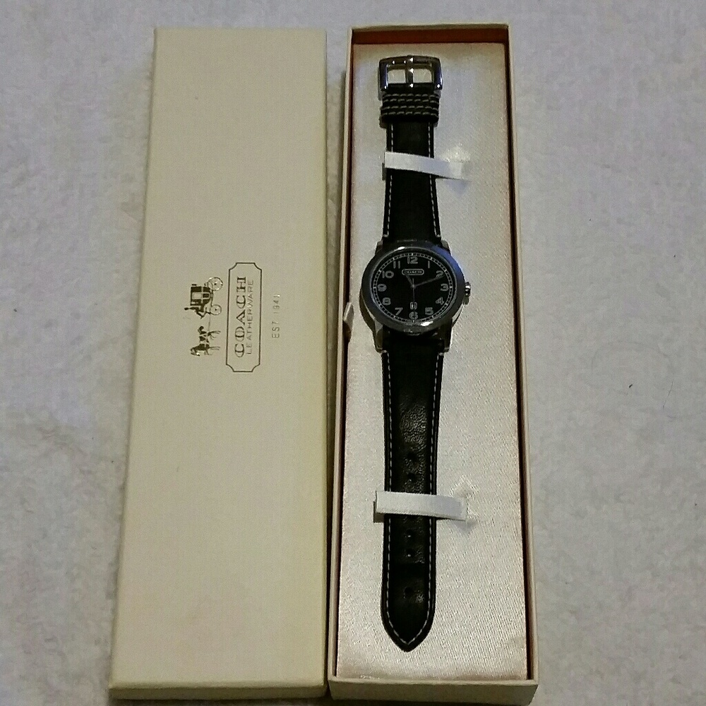 Coach Men's Leather Watch