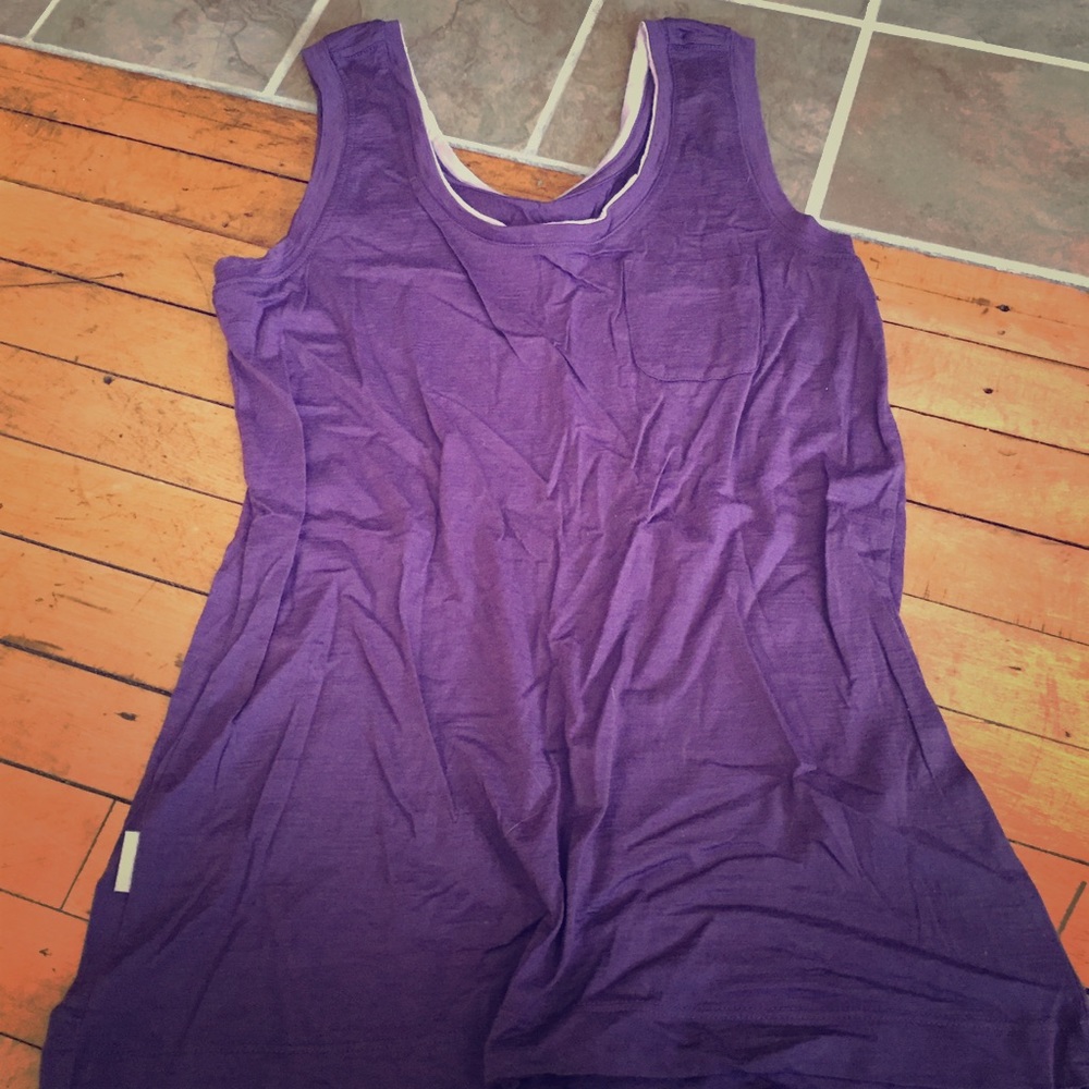 Dark purple workout tank
