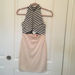 Akira mini dress with cutouts