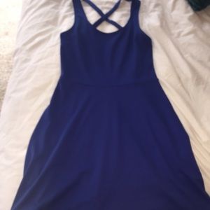 H&M Blue Strappy Back Dress