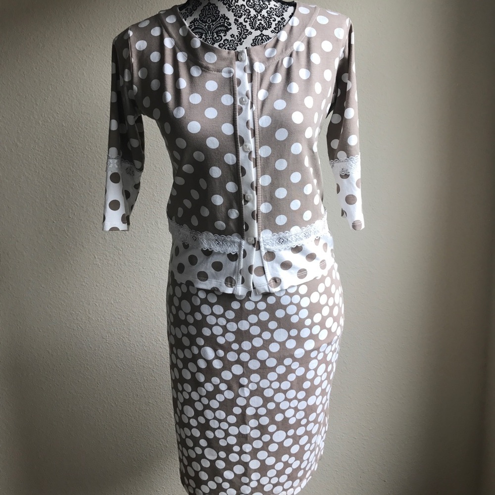 Ancora Beige Top and Skirt