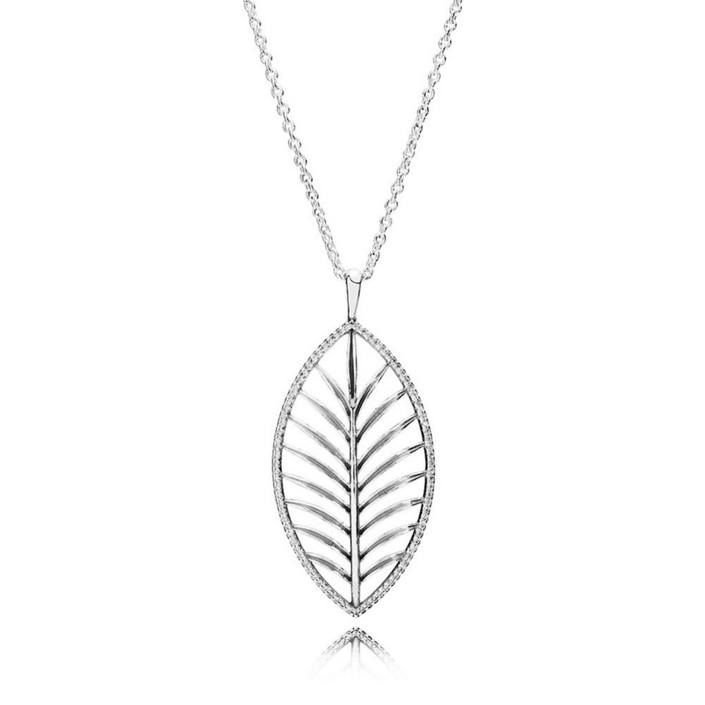 Pandora Tropical Palm Necklace Sterling Silver