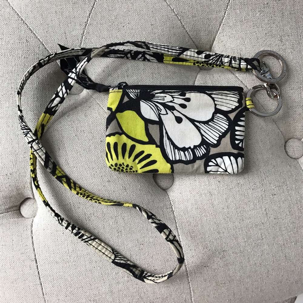 Vera Bradley Zip ID Case and Lanyard
