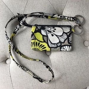Vera Bradley Zip ID Case and Lanyard
