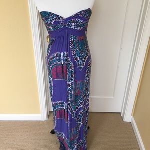 Purple maxi dress