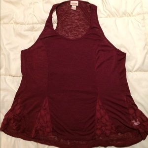 Swingy boho racerback tank top