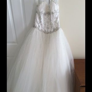 White girls ball gown