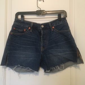 Levi 501 button fly jean shorts- never worn