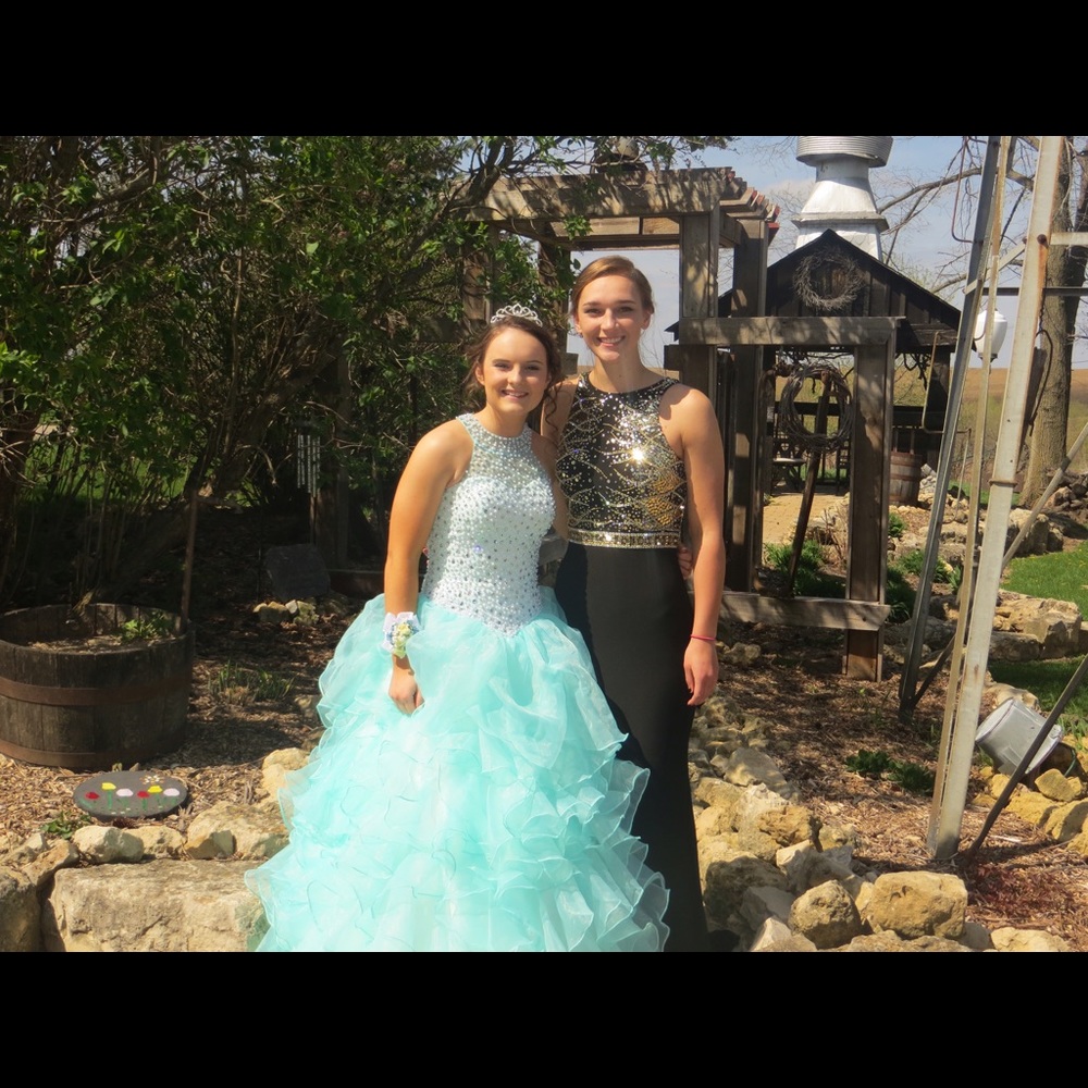 Beautiful Aqua Ball Gown