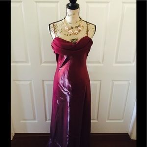 💕 Formal Evening Gown, NWT Size 14 Wine/Merlot