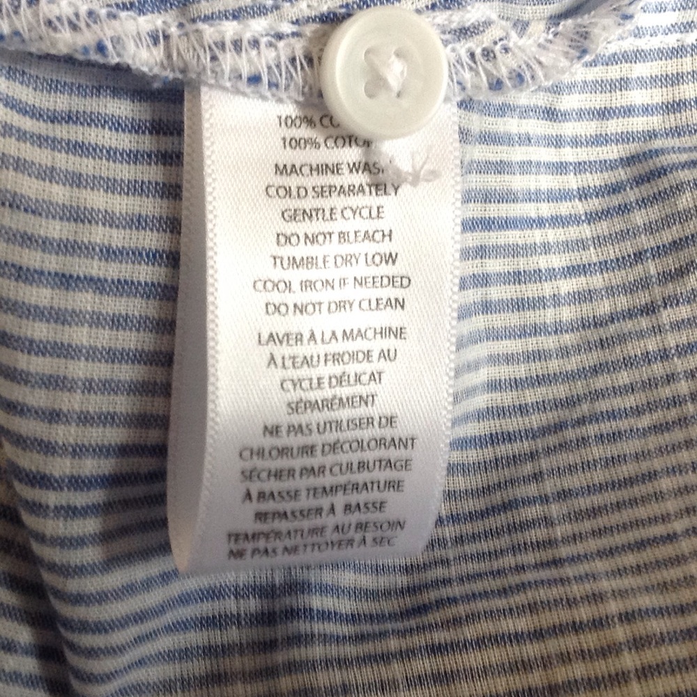 🍃💕Striped Twist Hem Button Down Shirt - Picture 6 of 6