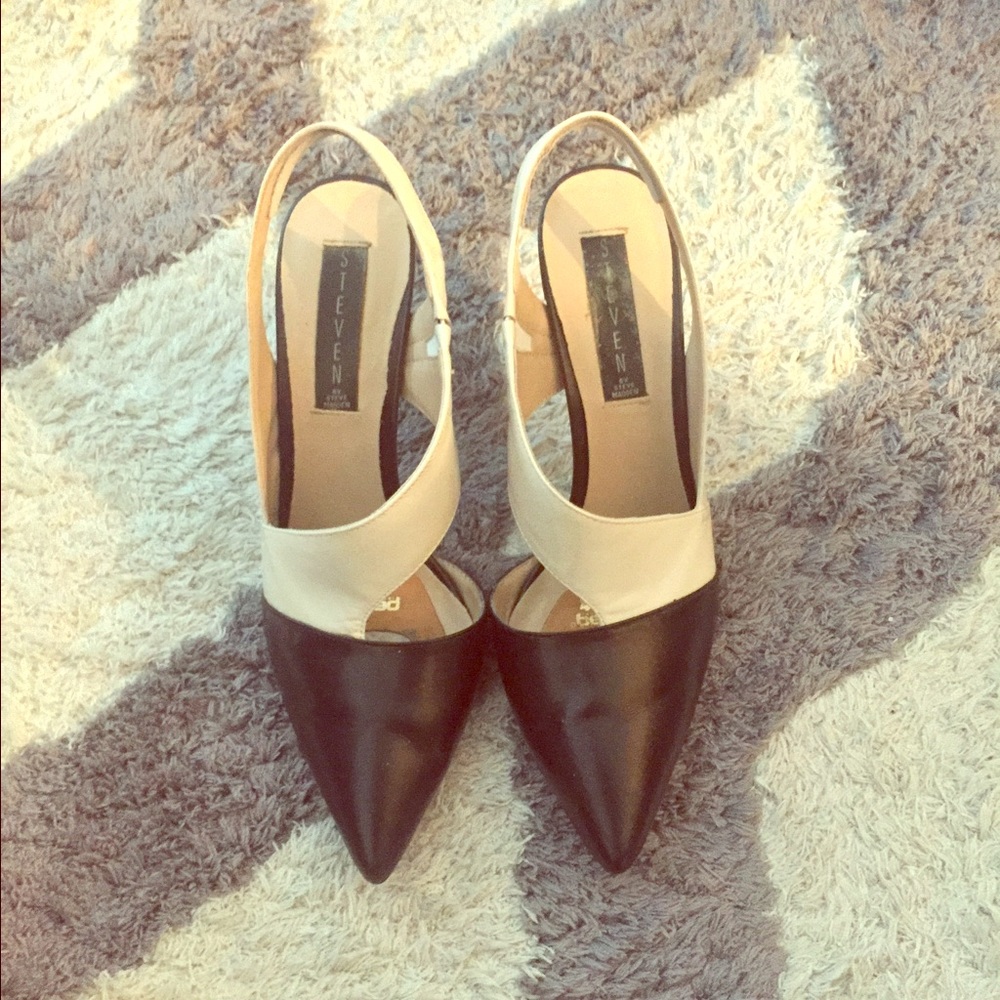 🖤 STEVEN Classic B/W Pumps 🐾