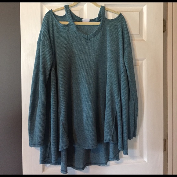 Goldspark Tops - Goldspark Cold shoulder Tunic