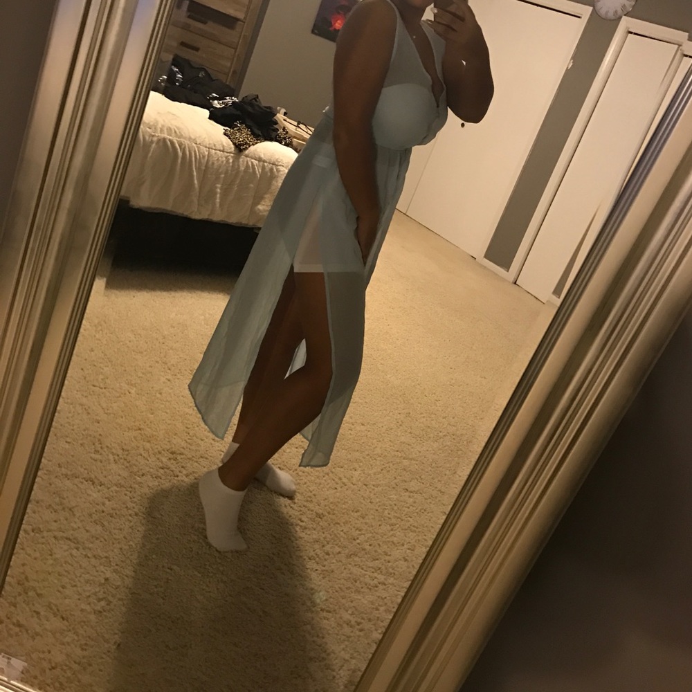 Sheer button up
