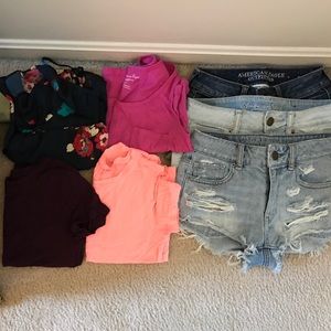 American Eagle shirt/shorts bundle!!