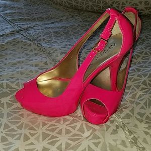 Guess pink stilettos