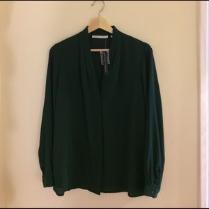 Violet + Claire Green Blouse