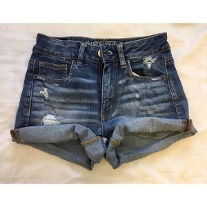 Denim X Hi-Rise Shorts