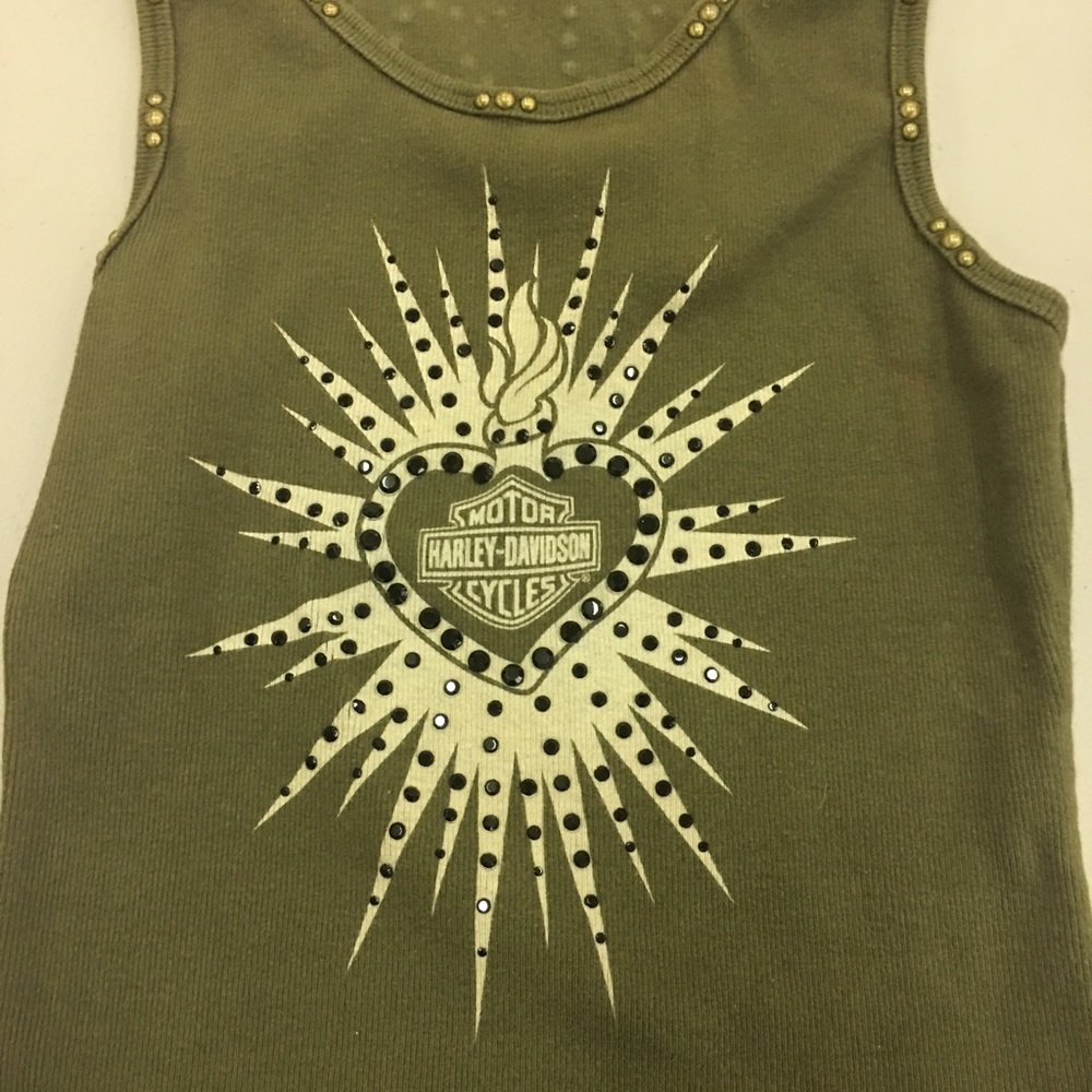 New Harley Davison  Crystal design tank top