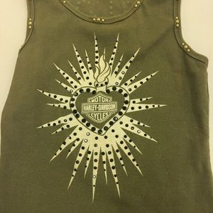 New Harley Davison  Crystal design tank top
