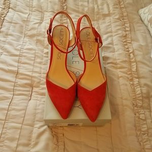 Sole Society Suede Ankle Strap Pumps - Laurent