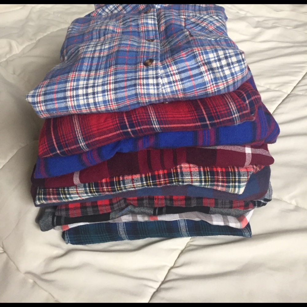 Misc. light flannel button downs